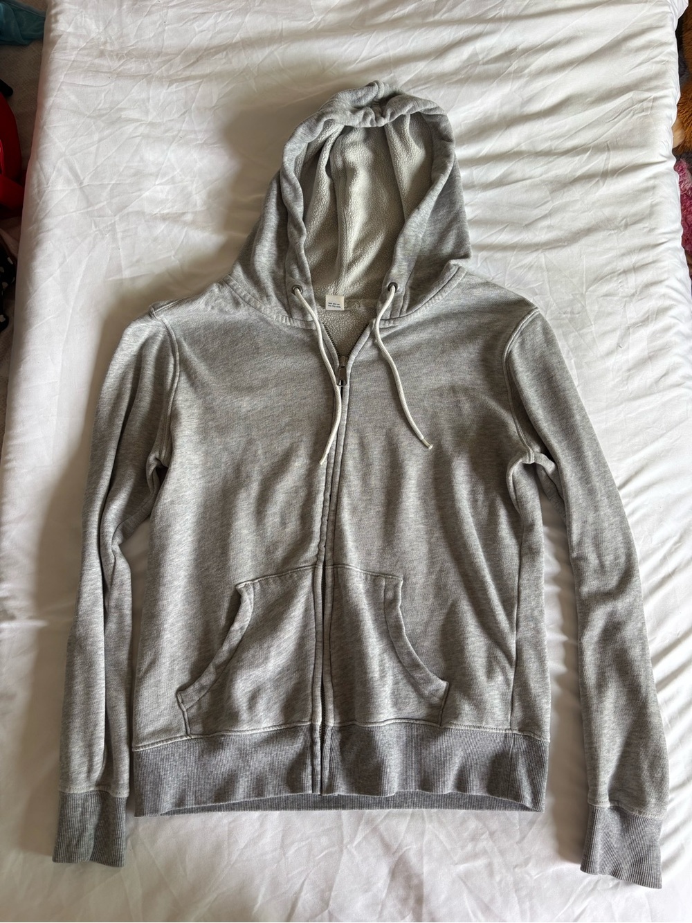 Classic Lightweight Gray Zip-Up Hoodie